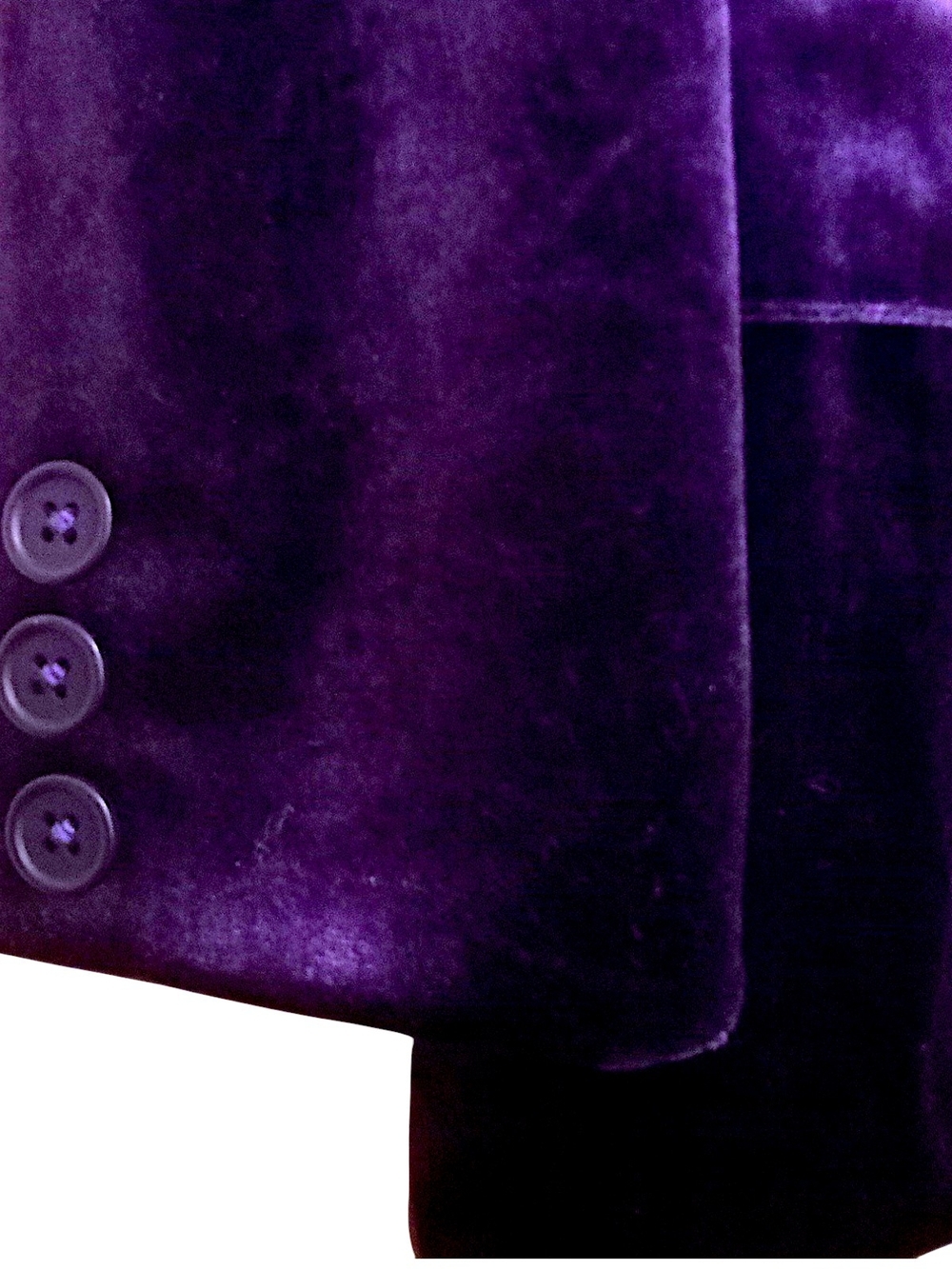 Steve Madden Deep Purple Velvet Blazer - Picture 5 of 8